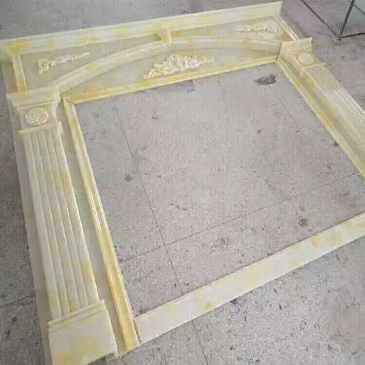 Background wall imitation marble imitation jade Roman column background wall frame line assorted Roman column villa Roman column