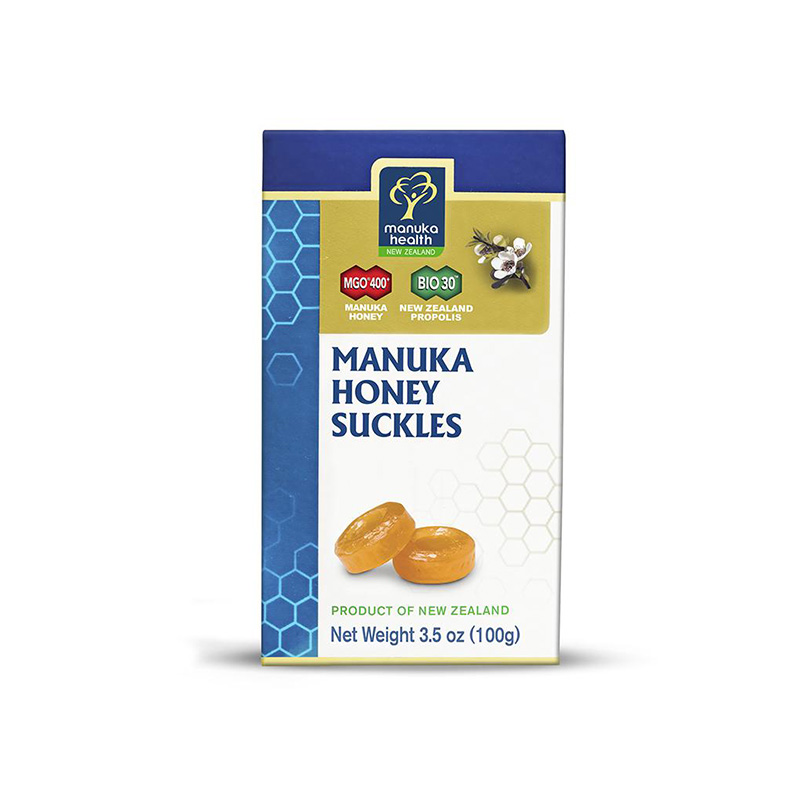 新西兰Manuka Health蜜纽康 蜂胶润喉糖100g/20粒 薄荷味