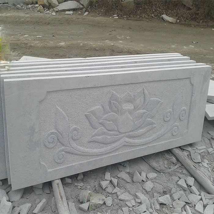 Sesame White Sesame Grey Black Sesame Stone Engraved Steps Stone Stone Bridge Railing Dragon Phoenix Stone
