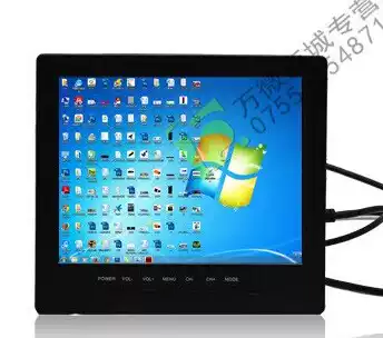 8 inch monitoring VGA display 7 inch BNC monitor HD LED small display screen AV VGA interface HD