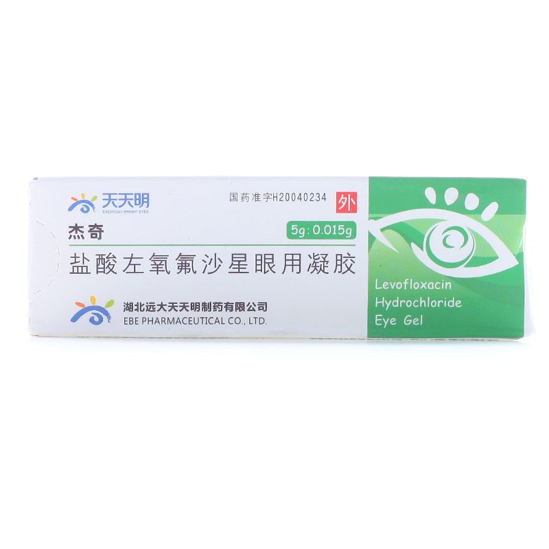 天天明 杰奇 盐酸左氧氟沙星眼用凝胶 5g*1支/盒