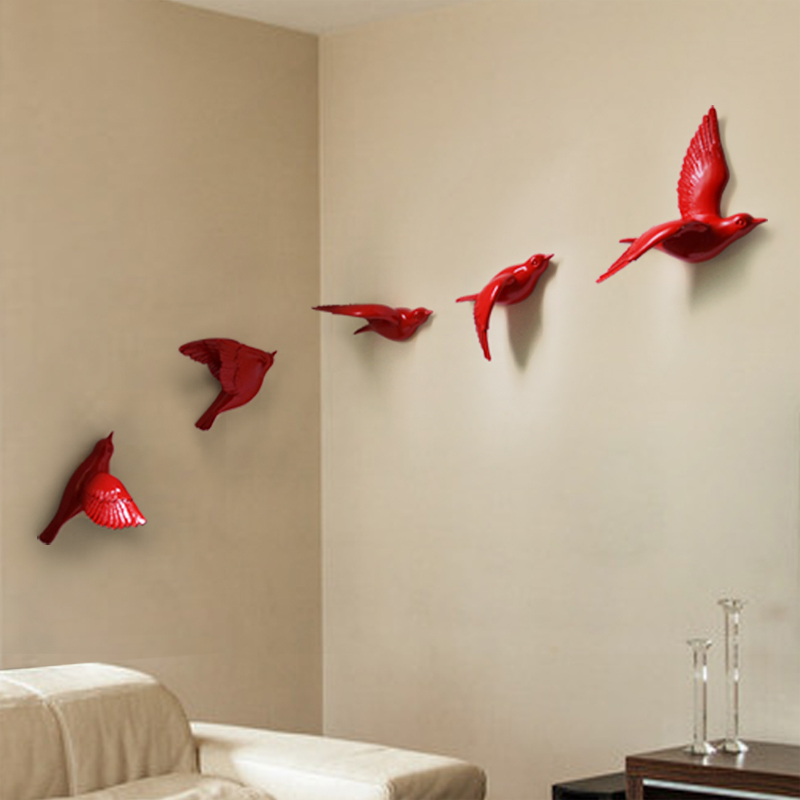 Birds of a Feather Living Room in 2019 Bird feathers, Wall decals, Wall stickers