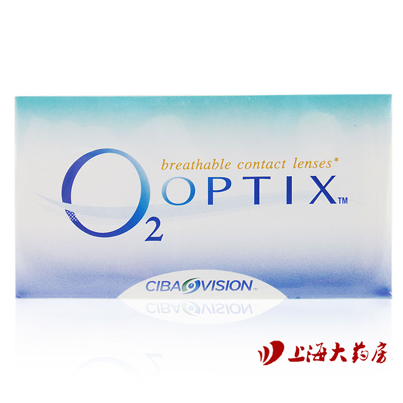 爱尔康视康舒视氧O2隐形近视眼镜月抛3片 5倍高透氧舒适硅水凝胶