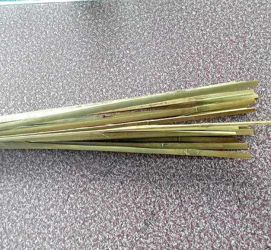Worship supplies flower blue accessories self-produced flower blue handle bamboo strips 1 meter