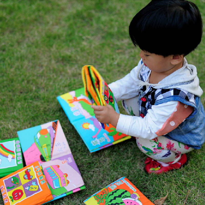 Lala cloth book baby cognition series palm book baby toy early education puzzle enlightenment baby cloth book