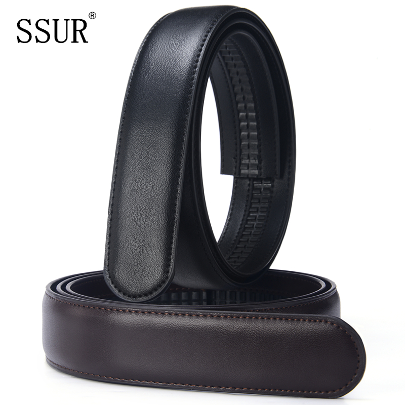 Belt men's genuine leather without head belt strip automatic buckle full card slot belt headless belt business pants belt without buckle