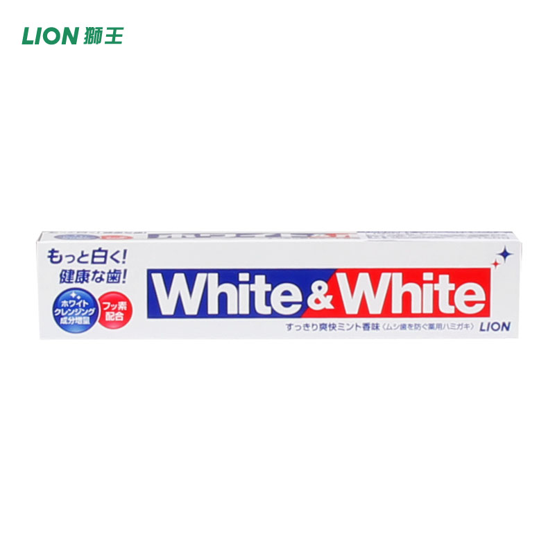 日本进口狮王亮白牙膏150g荷兰天然薄荷香型去渍 口齿留香