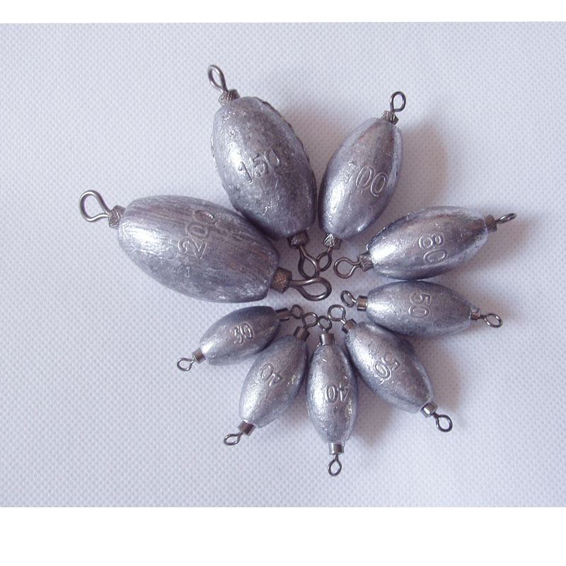 Aohu sea fishing double rotating ring lead pendant 60g-200g super tension thread stainless steel double rotating ring lead pendant