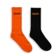 VLONE POP UP Limited Màu đen cam V Quần tất dài đường phố châu Âu và châu Mỹ FRIENDS - Vớ hàng tuần tất khử mùi Vớ hàng tuần