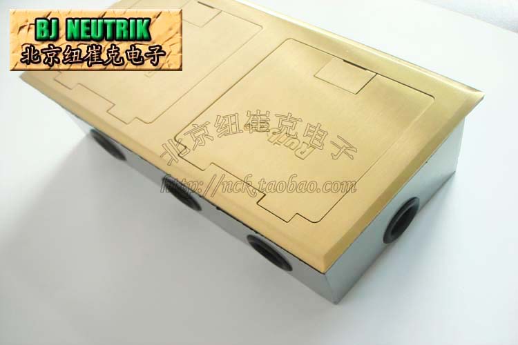 RDC-2242 floor socket double 120 lift flap type all copper plate floor socket with bottom box can be equipped with 86 panel