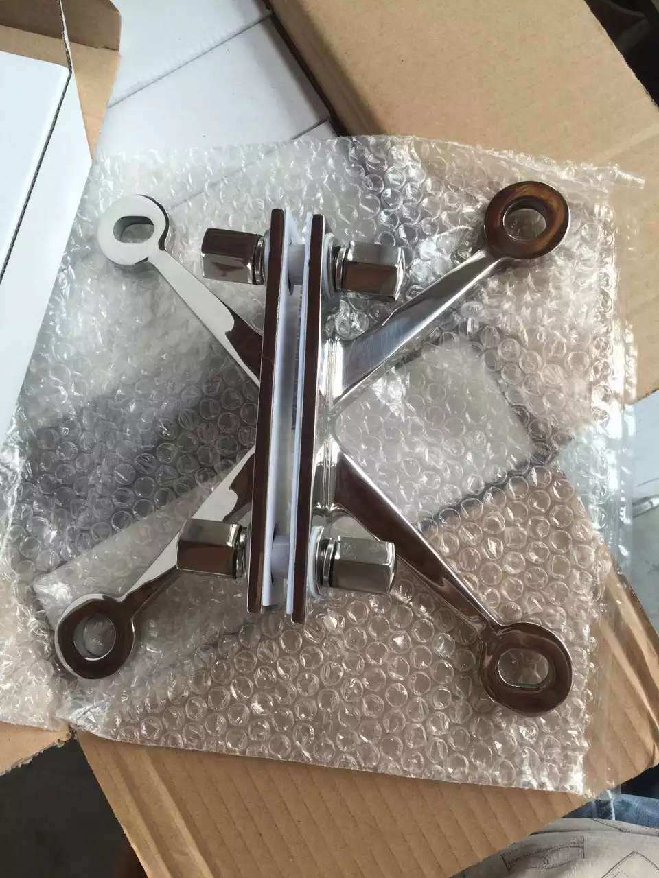 304 stainless steel connecting claws for ribbed glass curtain wall Jianlang 250k series rib connecting parts