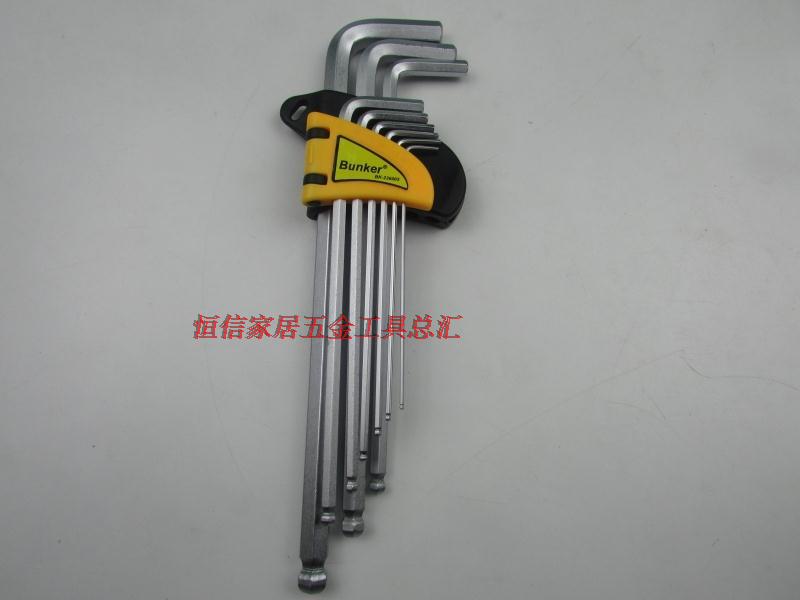 US Bunk BK-236006 Chrome Vanadium Alloy Steel Lengthened Male Inner Hexagon Wrench-Taobao