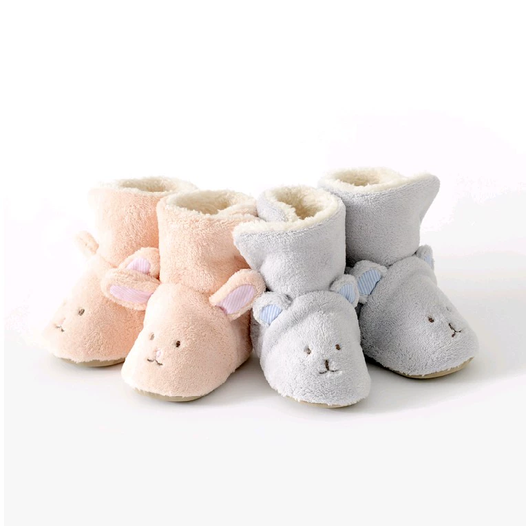 Phim hoạt hình gấu và thỏ hồng giày ủng đi nhà trẻ em quà tặng ấm áp sang trọng cho trẻ sơ sinh và trẻ mới biết đi giày ủng hoạt hình - Kính khung