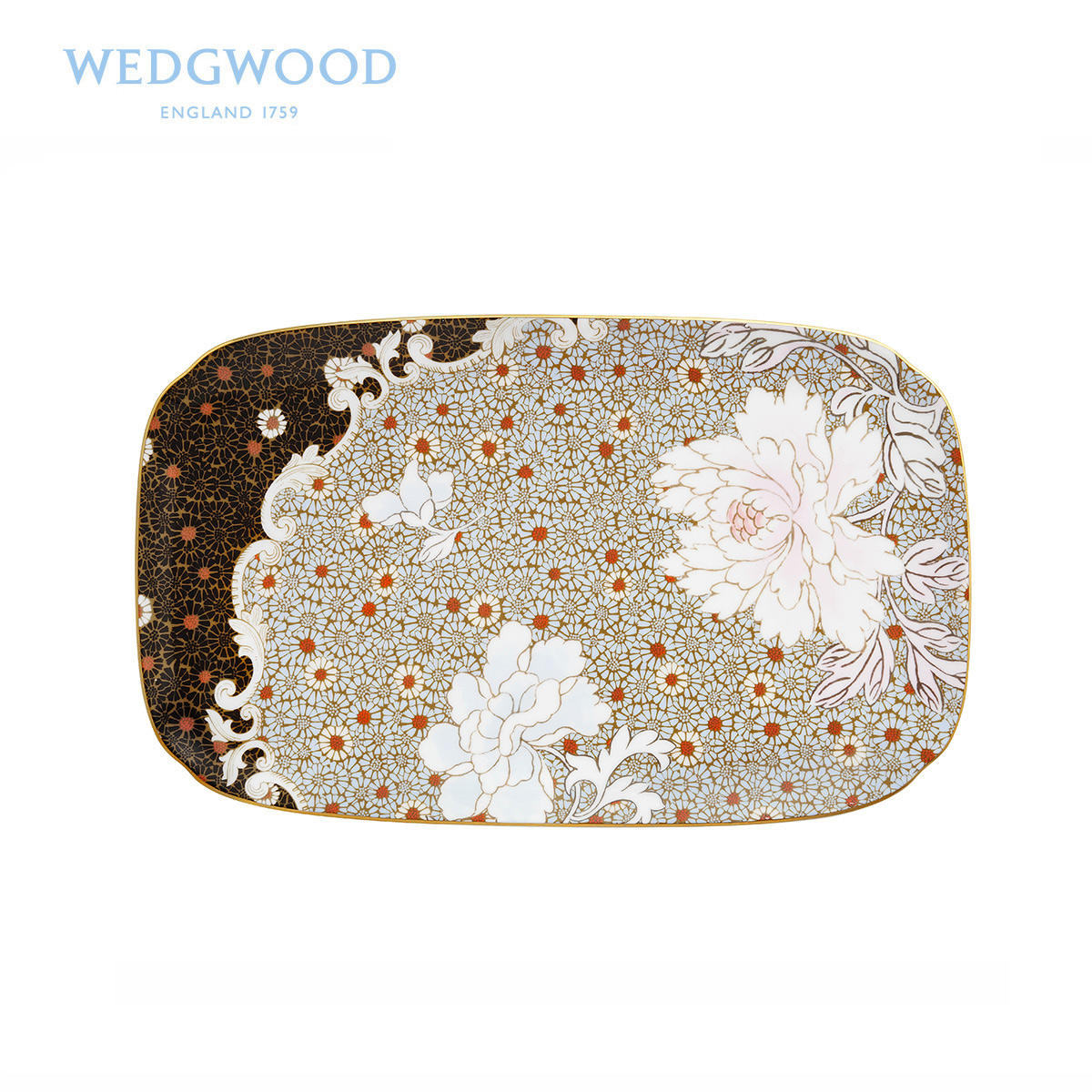 The British Wedgwood Daisy Daisy sandwich plate ipads porcelain snack plate long tray