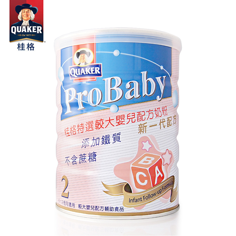 桂格特选Probaby2段 900g较大婴儿奶粉【台湾直邮】