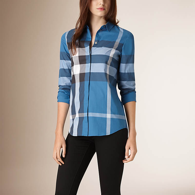 BURBERRY/博柏利格纹棉质衬衫 40129431