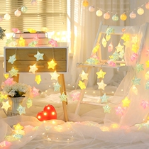 led net red bedroom ins proposal romantic lights flashing lights string lights full of sky girl heart room layout dormitory decoration