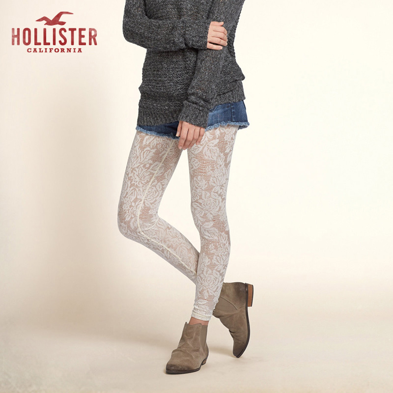 Hollister Rolling Hills 透明蕾丝打底裤 女 87837