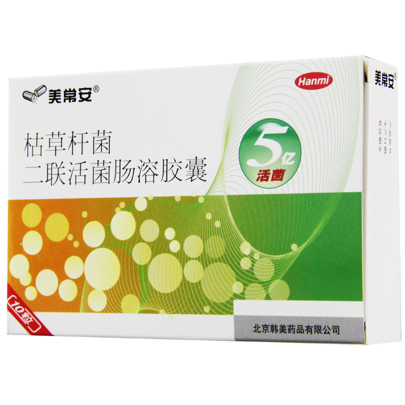 美常安 美常安 枯草杆菌二联活菌肠溶胶囊 0.25g*10粒/盒