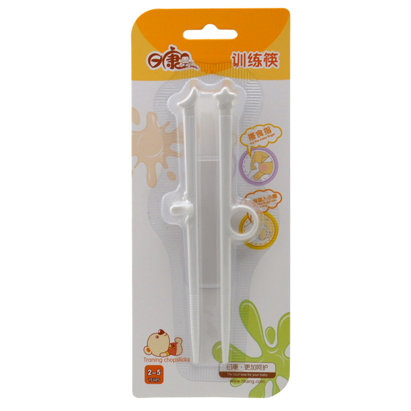 日康婴儿训练筷 宝宝专用学习筷子防滑筷 RK-3715 婴幼儿儿童餐具