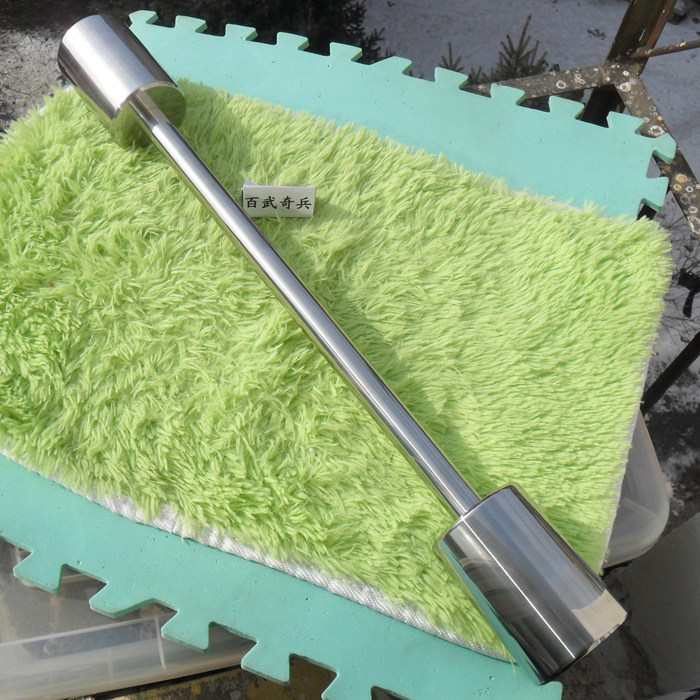 100 Wuqi Bing-Stainless Steel Boxing Practice Small Barbell 10kg Long Handle Dumbbells Fitness Instruments to make a collection