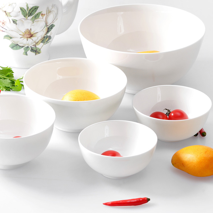 Bone Porcelain Ceramic Foam Noodles Large Bowl Taste one thousand Laflour bowls Chinese soup bowls Bowls Noodles Bowl bowls Ceramic Bowls White Bowls