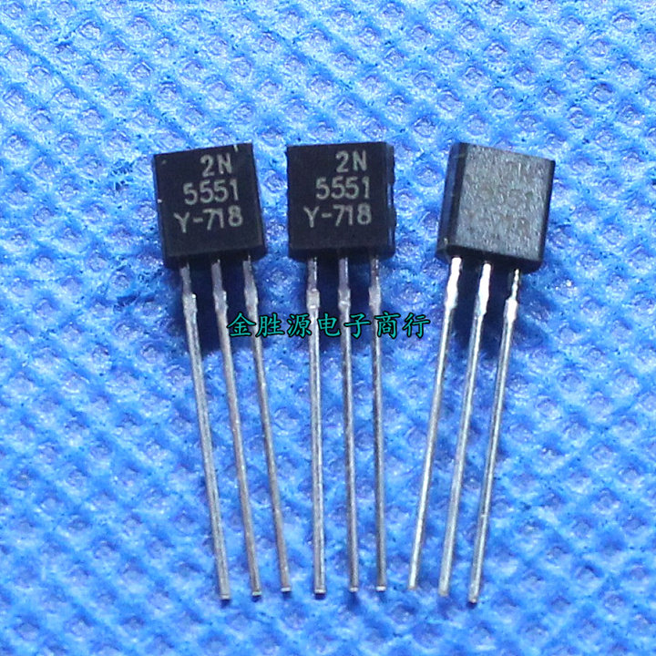 Straight insertion NPN 2N 5551 Odes Small Power 2N5551 TO92 Transistor Switch Tube Homegrown Original