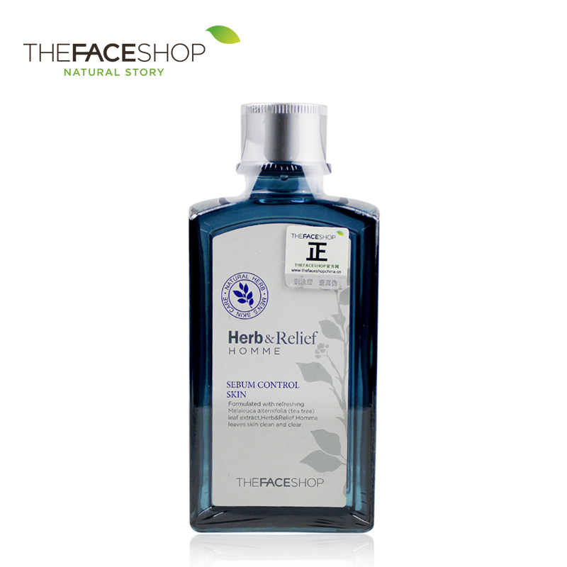TheFaceShop菲诗小铺草本舒缓男士调理水150ml控油补水正品