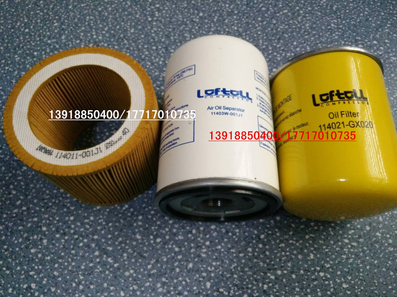 KB-10A Concorr air compressor maintenance filter core 114011 11403W-001J1 114021-GX020