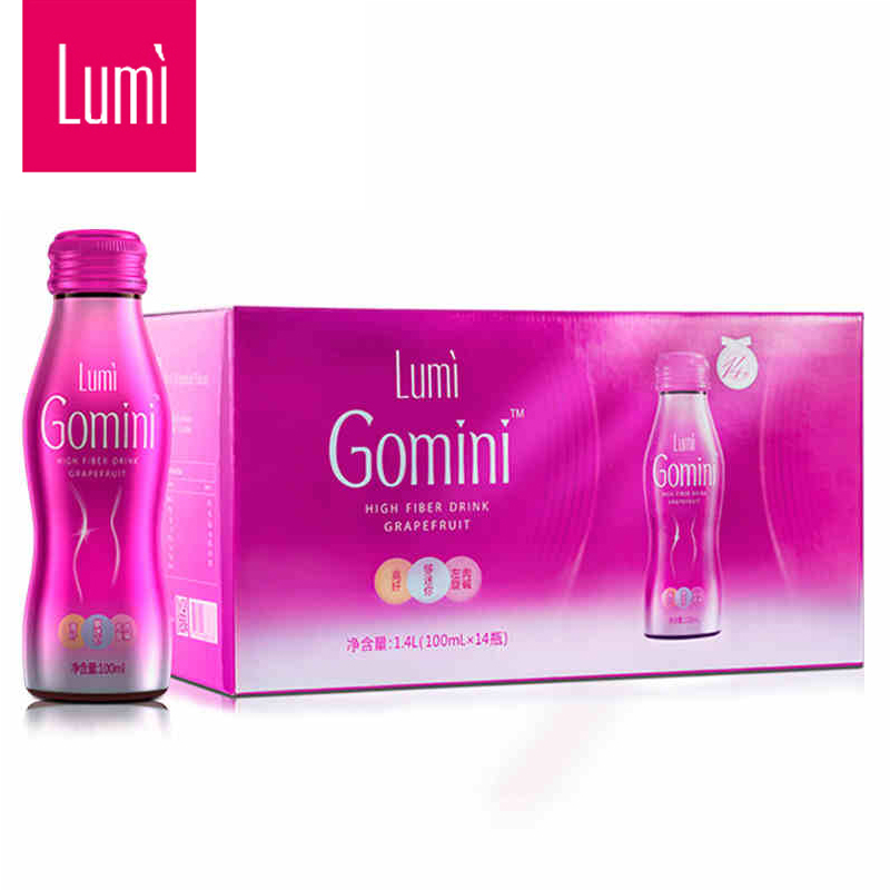 买1送1Lumi 够迷你高纤果味饮品14支装台湾进口左旋肉碱Gomini
