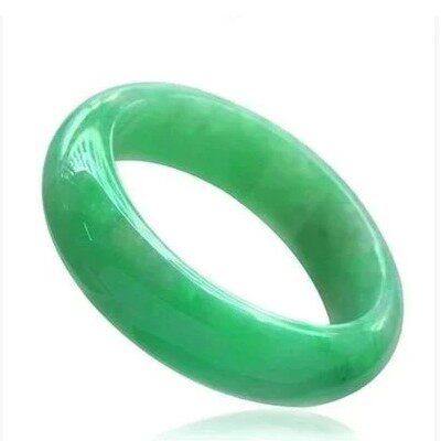 Myanmar Natural Old Pit A Goods Jade Oil Green Jade Bracelet Floating Sun Green Green Bracelet Large Jade Bracelet with Certificate