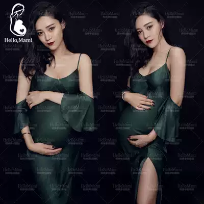 Out of the rental 2017 Photo Studio pregnant woman photo clothing photography photo clothing Photo dress quasi Mommy Belly PHOTO split dress
