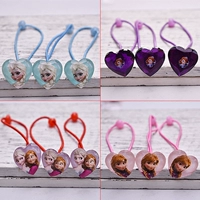Công chúa nhỏ Love Heart Rope Ice Phụ kiện tóc lãng mạn Aisha Sophia Hair Rope Girl Leather Head Đồ trang trí dây buộc tóc đẹp