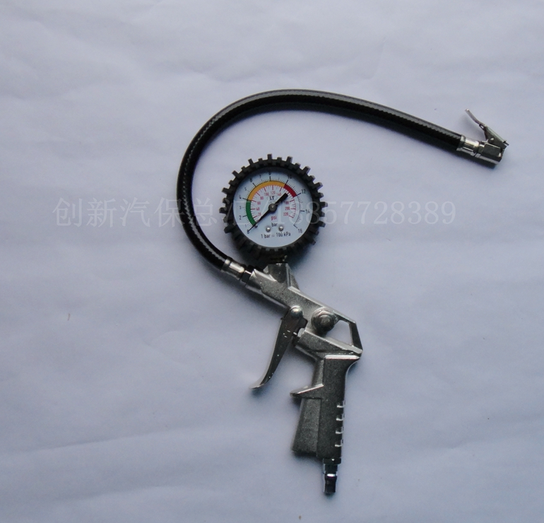 Export type car tire press tire press tube inflatable gun tire with gun air pressure meter exhaust air gun