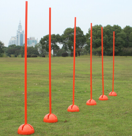 Football horn flag sand moving marker pole Indoor and outdoor artificial turf Training obstacle warning pole