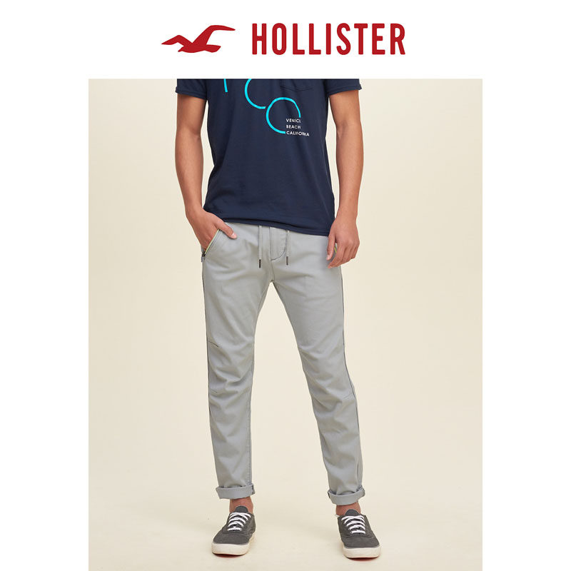 Hollister 混合斜纹布慢跑休闲裤 男 115242