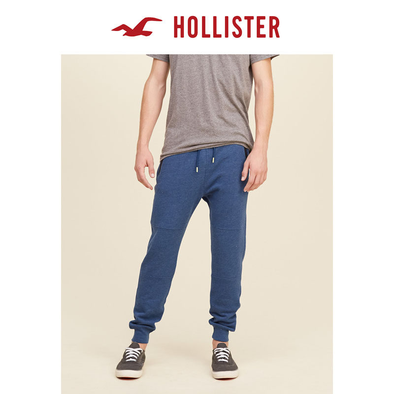Hollister 标识图样抓绒慢跑休闲裤 男 126992