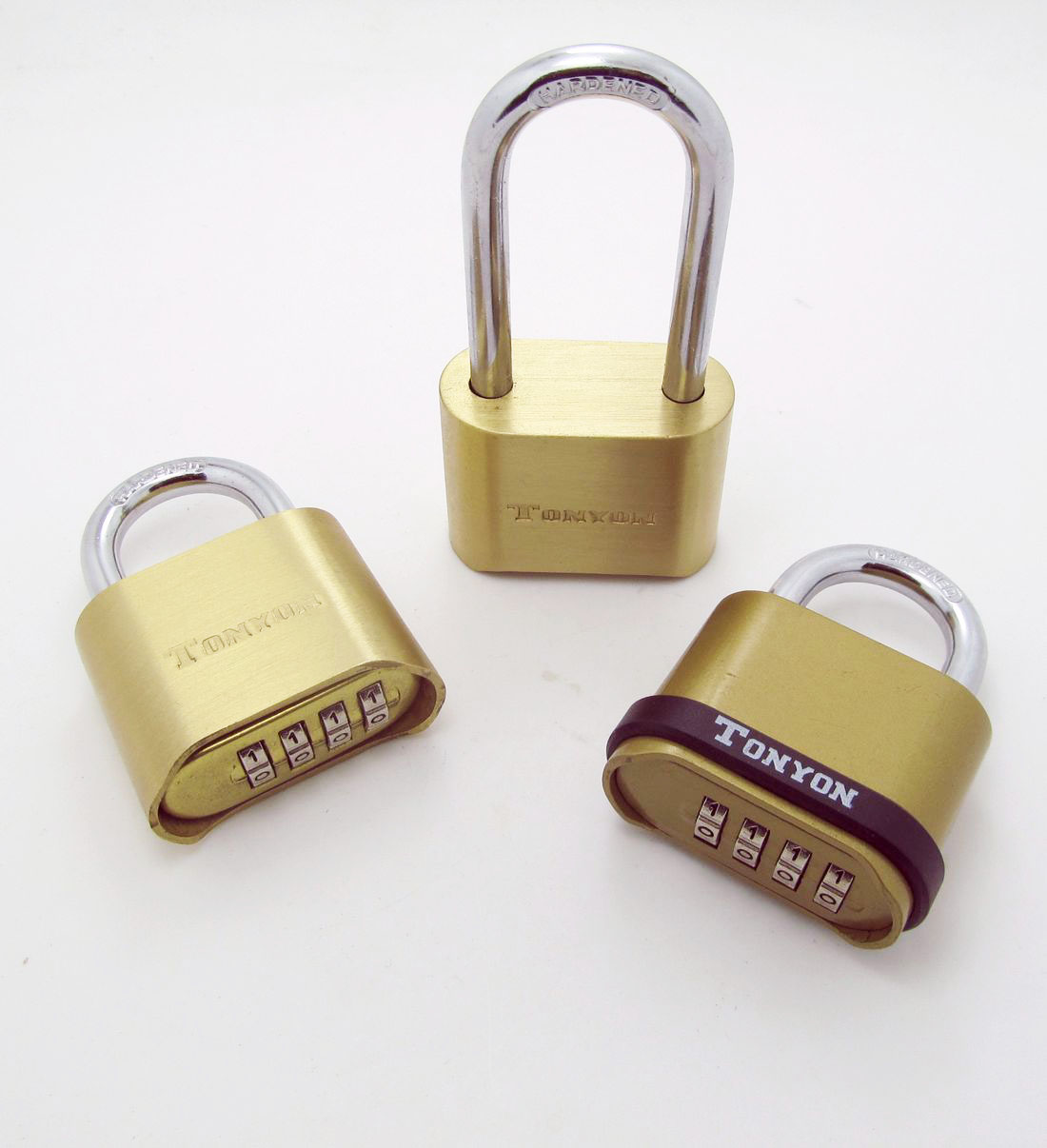 Theft-proof padlock gate padlock-quality all-brass coded lock (anti-sawing anti-pry) running male section