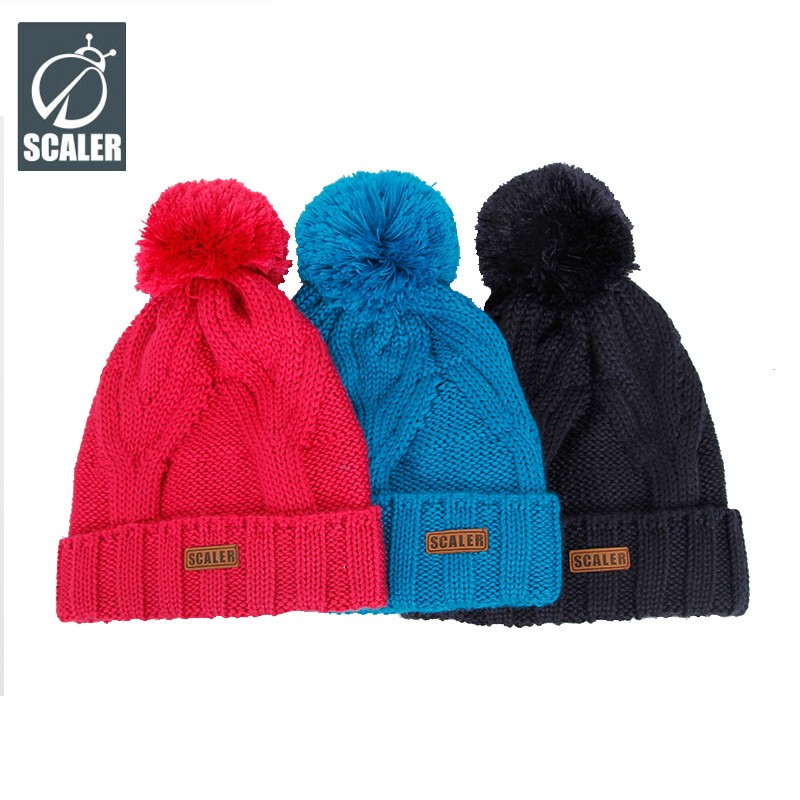 SCALER Sikéo OUTDOOR MEN AND WOMEN AUTUMN AND WINTER SWEATLINE HATS THICKENED WARM KNIT HAT S6214170