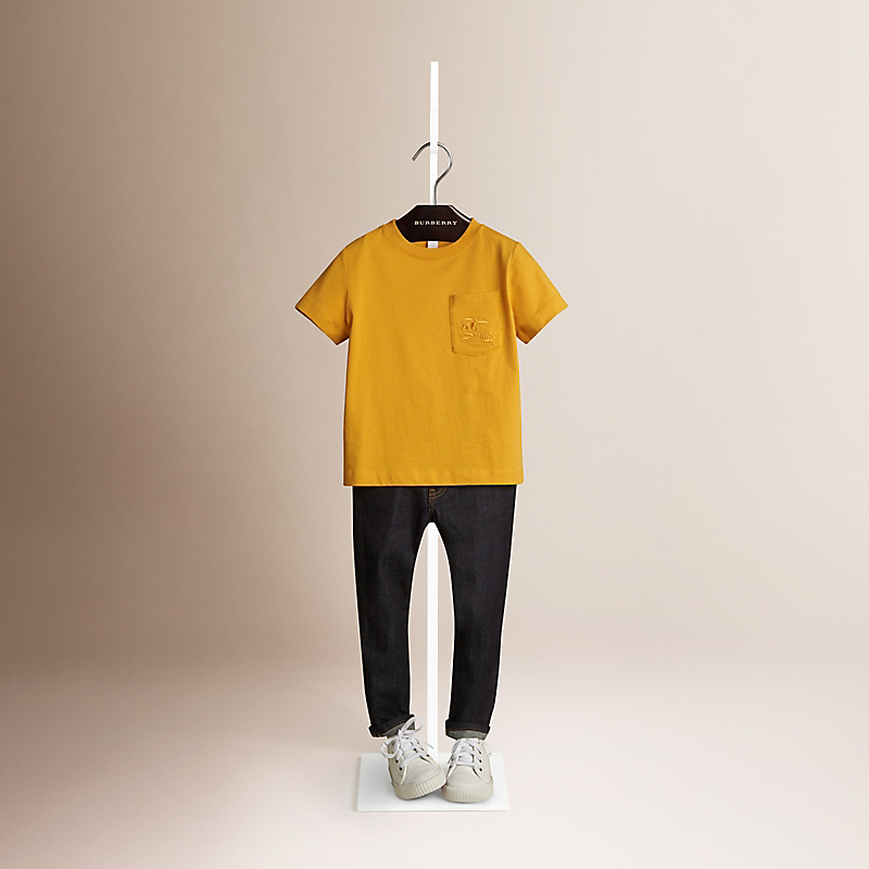 Burberry博柏利 前胸口袋棉质 T 恤衫 39979741