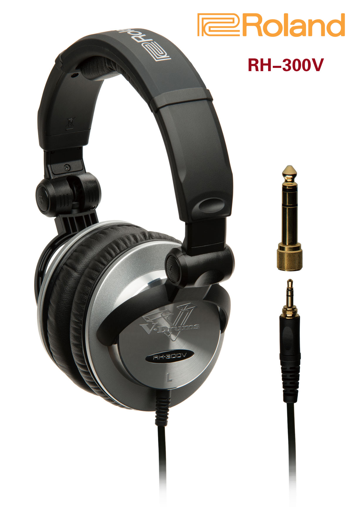 (City Music Company) Roland ROLAND RH-300V Professional Electronic Drum Monitor Headset