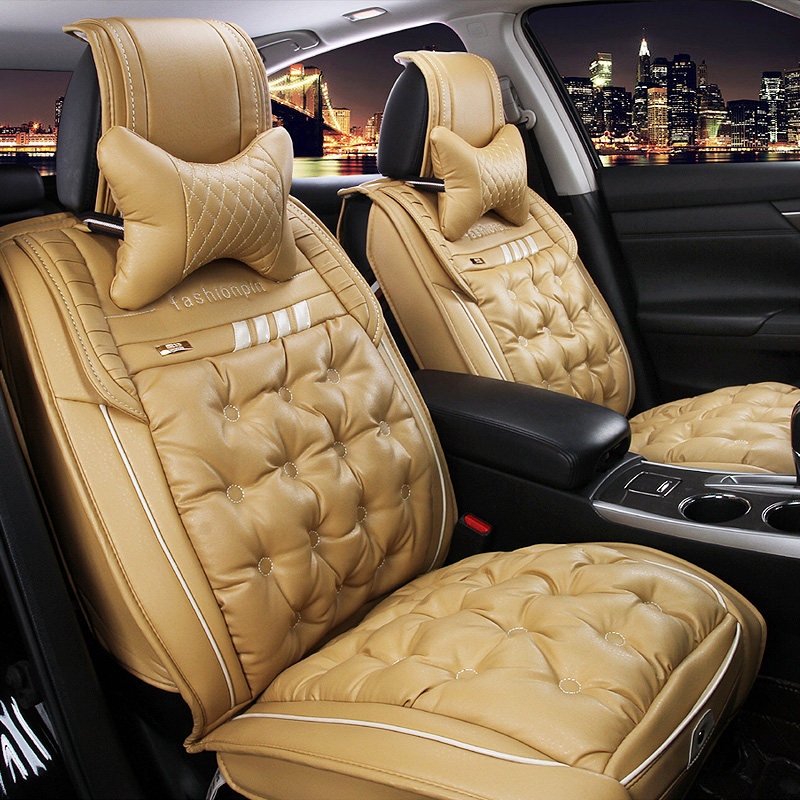 时尚汽车坐垫 秋冬季新款坐垫 短毛绒车垫 羽绒汽车座垫保暖座套