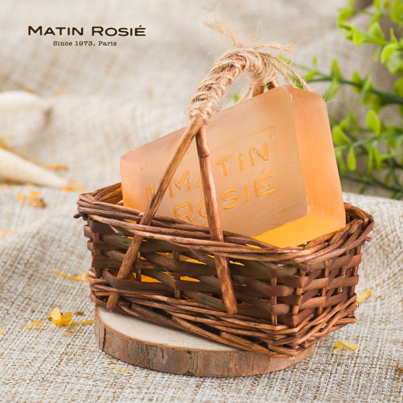 法国进口手工香皂 胡萝卜手工精油皂洁面洗脸皂香皂 补水保湿滋润