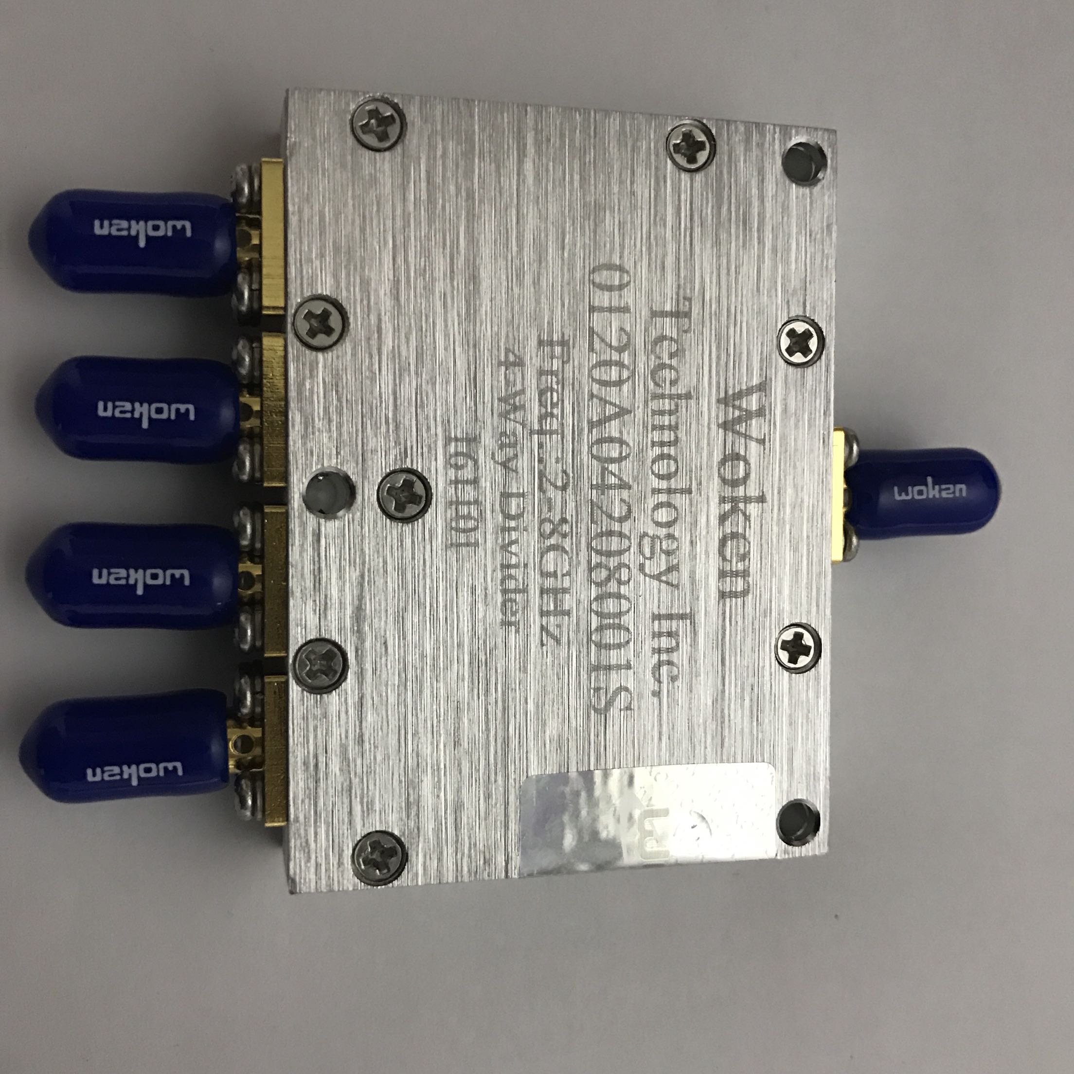 New Walken Woken SMA 2-8GHz RF RF 1 minute 4 power divider 0120A04208001S