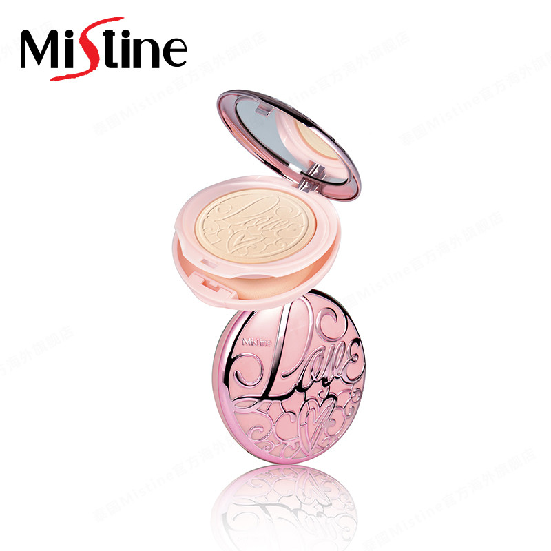Mistine来了！爱情故事费洛蒙玫瑰香粉饼 遮瑕定妆持久控油防晒