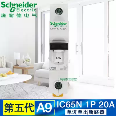 The fifth generation Schneider circuit breaker air switch empty open ACT9 series single 1P10 to 63A promotion
