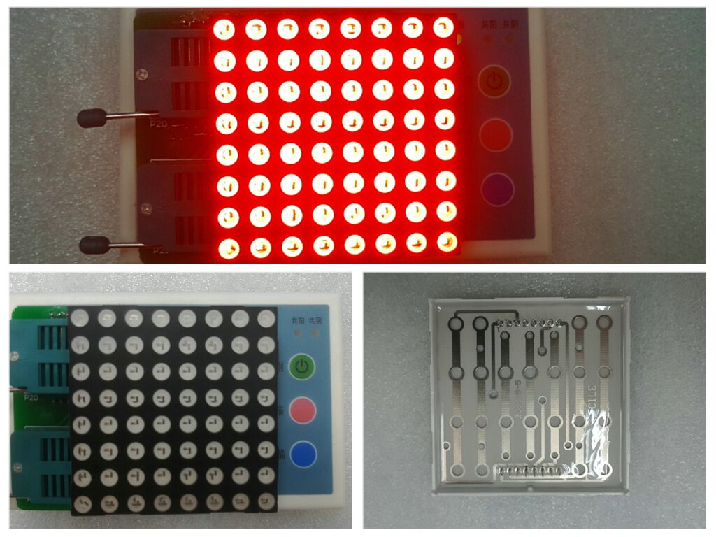 Dot matrix block 2088BH common anode 2088AH F5mm 8*8 bright red