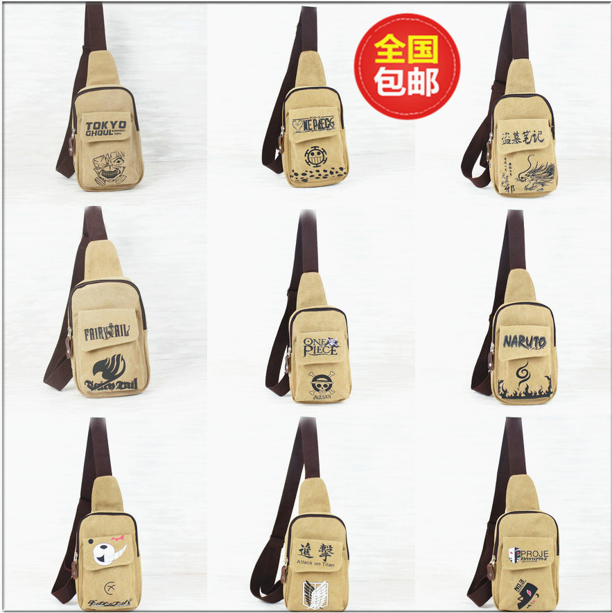 Attack giants single shoulder bag Rocks Animation breast fire ninja fly Tokyo ghoul slope bag