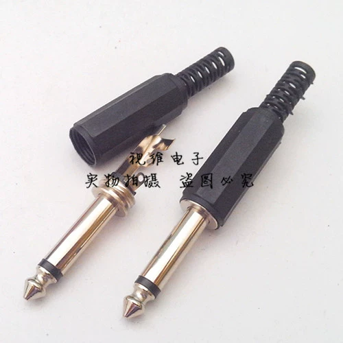 Пластиковый штекер, 6.35mm, 6.5mm