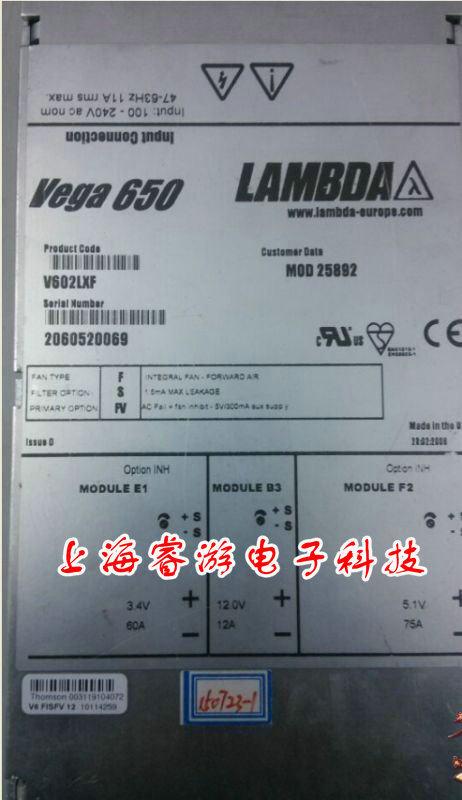 Original installation unloader Vega 650 Power supply V6083WW